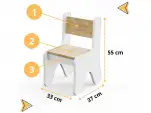 Комплект дитячий столик і стільчик