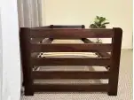 Дитяче ліжко з дерева Кевін (темний горіх)