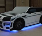 Кровать машина Премиум БМВ / PREMIUM BMW Цвет Белый
