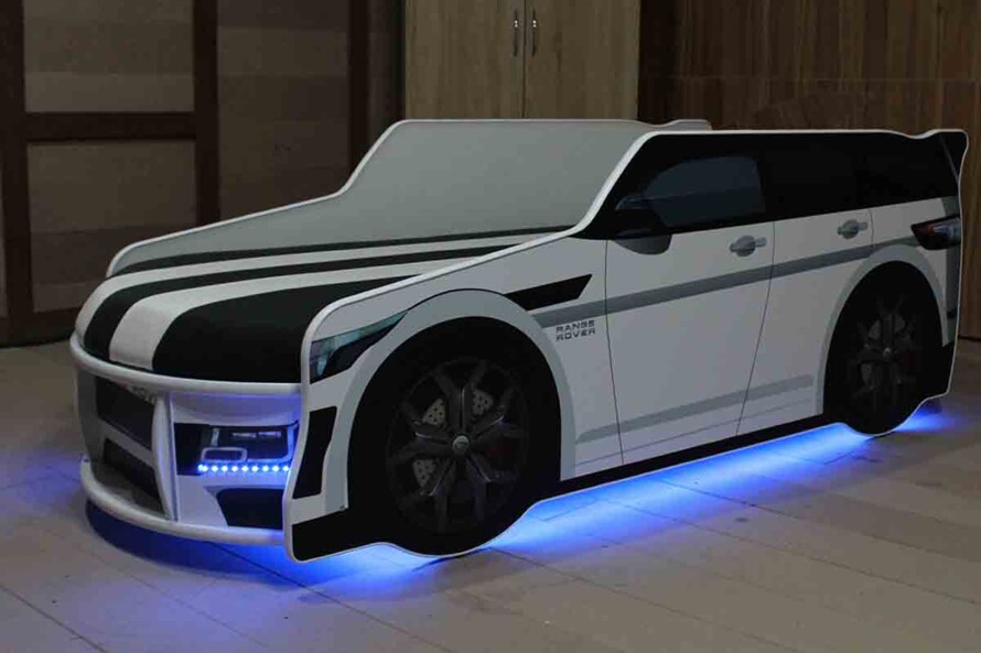 Кровать машина Премиум БМВ / PREMIUM BMW Цвет Белый