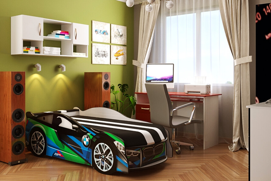 Дитяче ліжко машина Спейс БМВ / SPACE BMW
