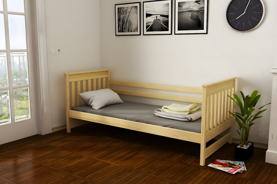 Дитяче ліжко з дерева Адель (бук) Натуральний