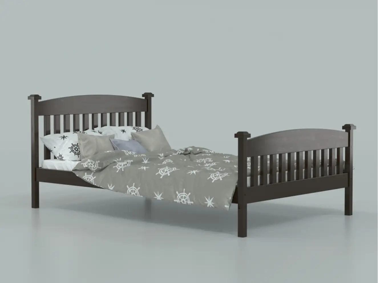 Підліткове ліжко з дерева Фібі (бук) Тонований Підліткове ліжко з дерева Фібі (бук) Тонований