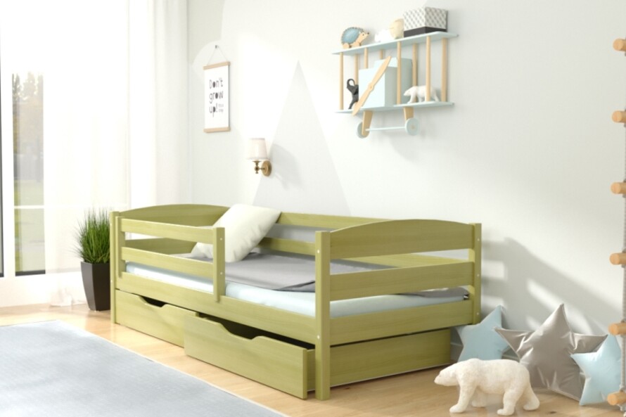 Дитяче ліжко з дерева Хьюго (бук) Тонований