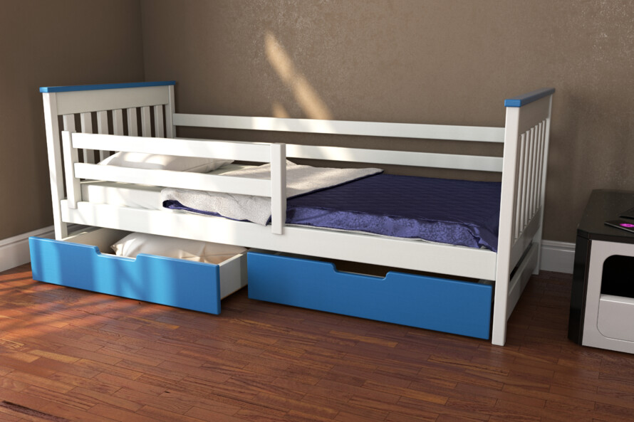 Кровать детская с дерева Адель (бук) Цвет RAL