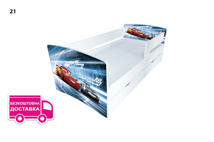 Ліжко для хлопчика Кіндер Кул 21 Маквін / KINDER-COOL 