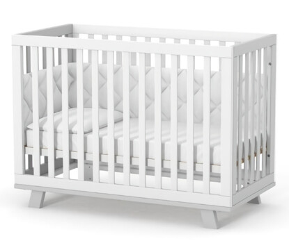 Дитяче ліжечко Верес Манхеттен (Біло-Сірий)