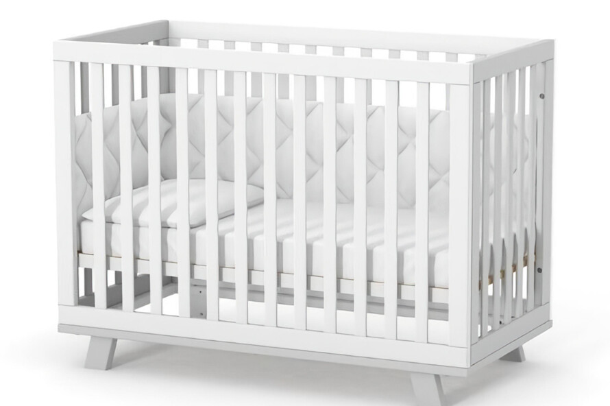 Дитяче ліжечко Верес Манхеттен (Біло-Сірий)