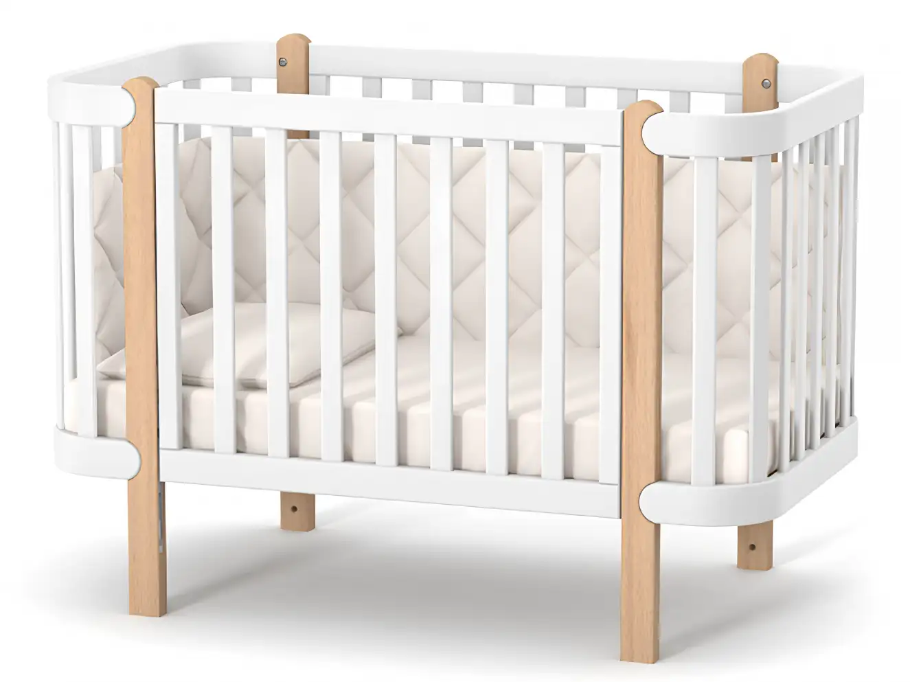 Дитяче ліжечко Верес Монако (Біло-Буковий)