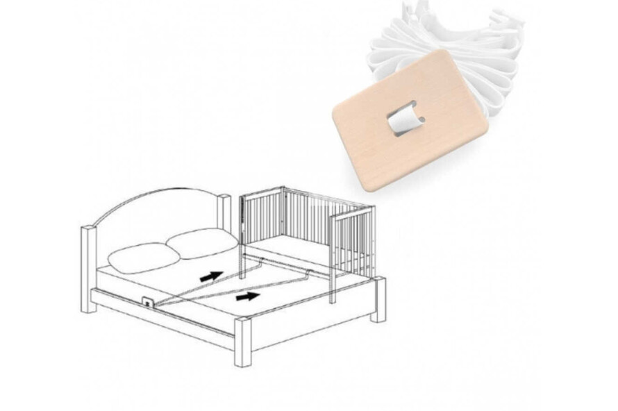 Дитяче ліжечко Верес Монако (Капучіно-Білий)