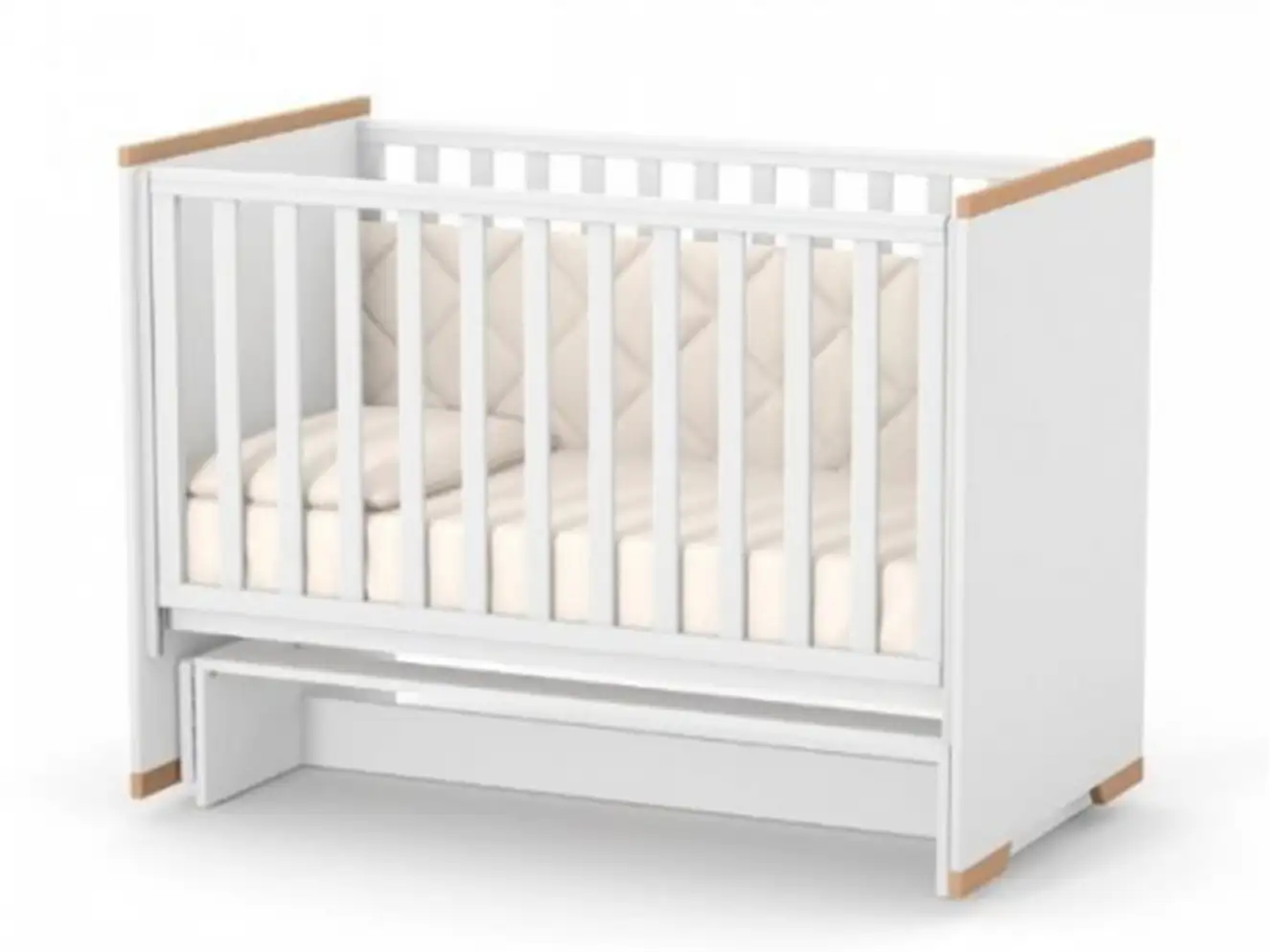 Детская кроватка Верес Сиэтл (бело-буковый) Детская кроватка Верес Сиэтл (бело-буковый)