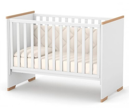 Дитяче ліжечко Верес Сіетл (біло-буковий)