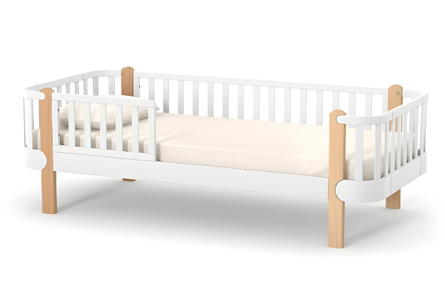 Кровать подростковая Верес Монако (Бело-Буковый) 190*80