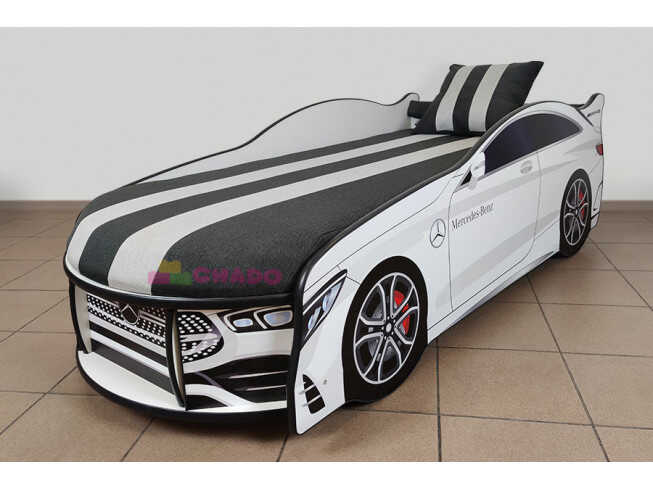 Ліжко машина Спейс Мерседес / SPACE Mercedes Колір Білий