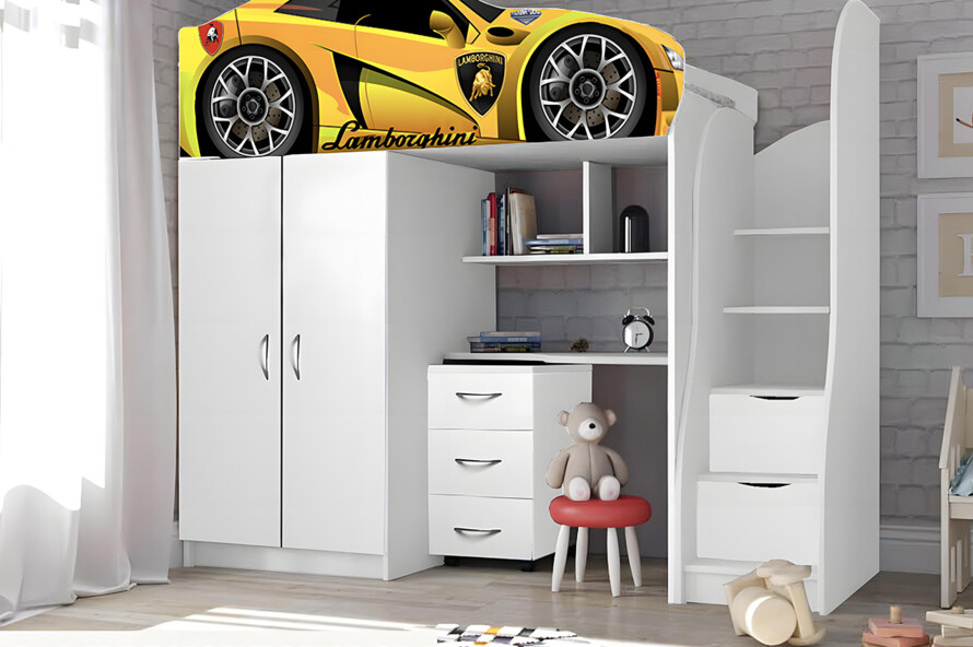 Кровать Чердак машина Ламборджини / Lamborghini