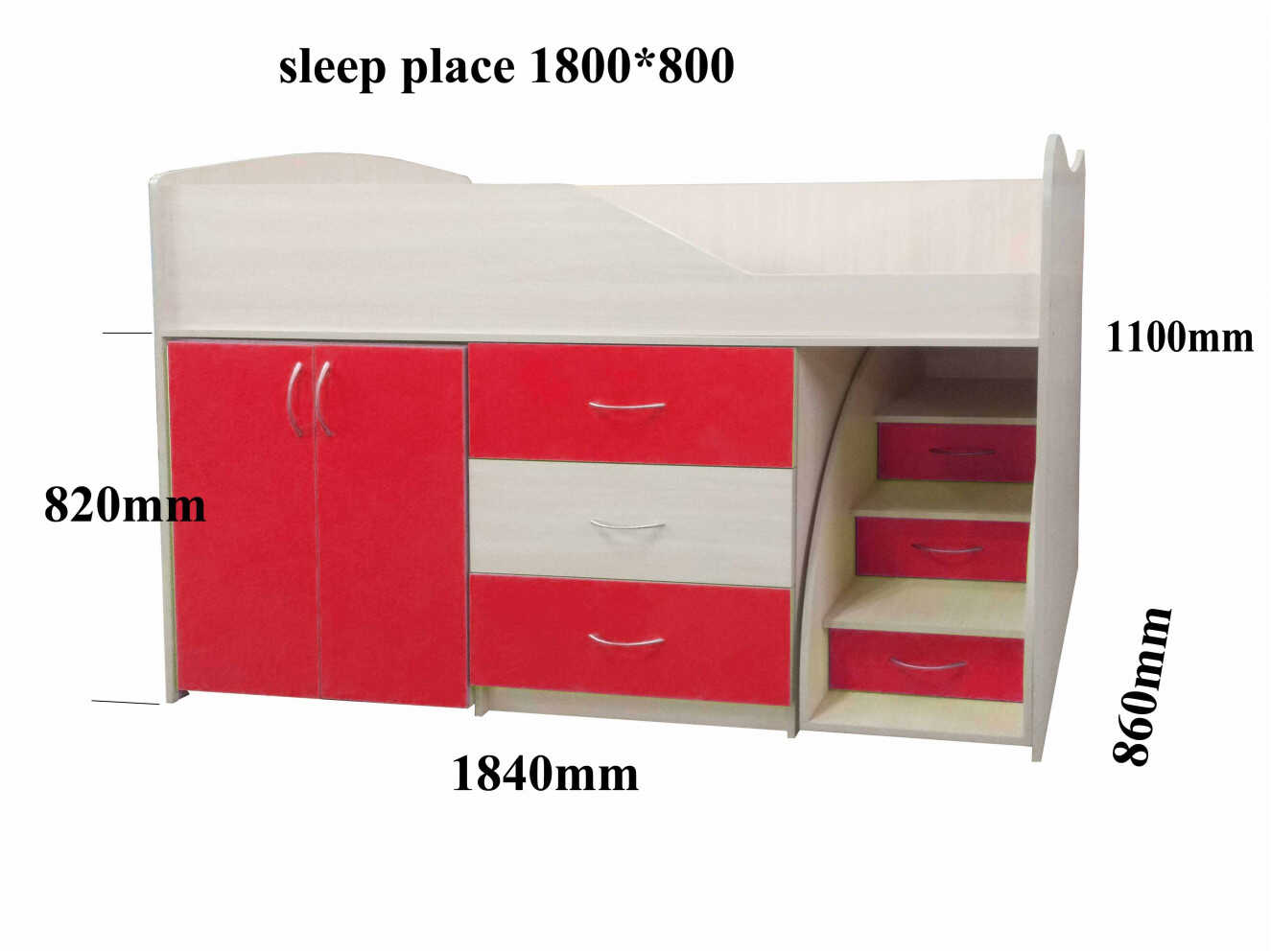 Ліжко Комод №6 зі столом