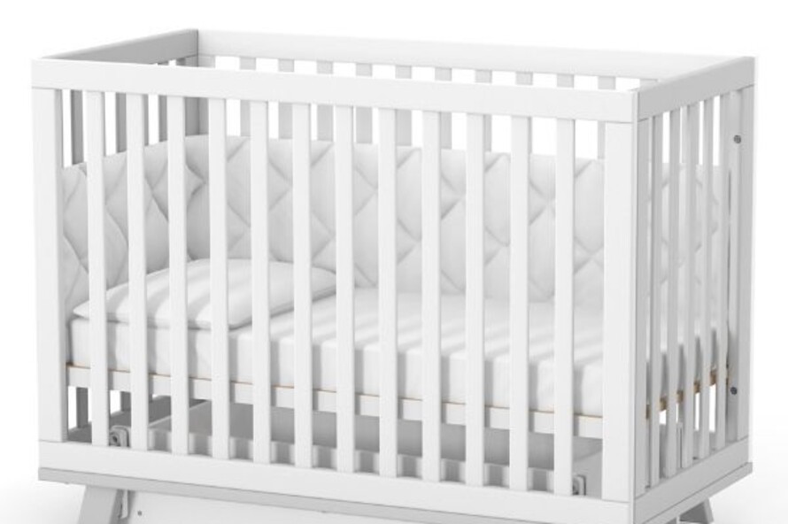 Дитяче ліжечко Верес Манхеттен (Біло-Сірий)