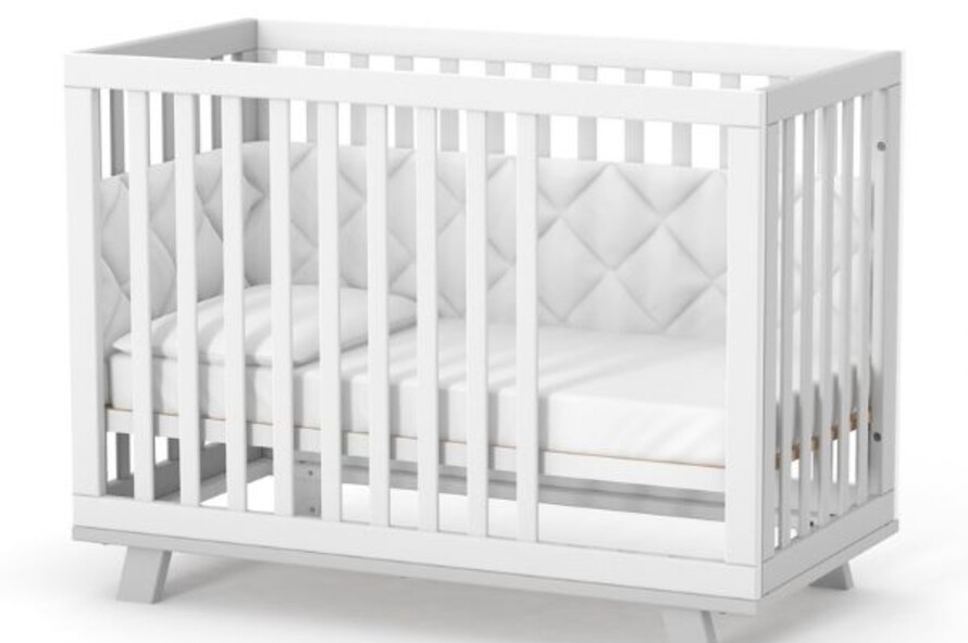 Дитяче ліжечко Верес Манхеттен (Біло-Сірий)