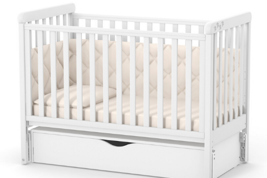 Дитяче ліжечко Верес Лд12 без ящика (Білий)