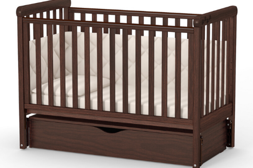 Дитяче ліжечко Верес Лд12 без ящика (Горіх)