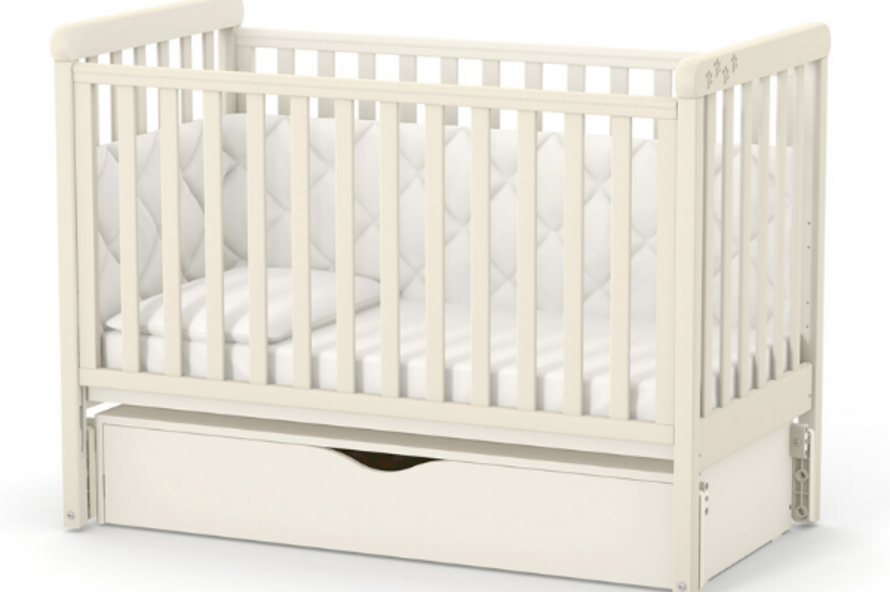 Дитяче ліжечко Верес Лд12 без ящика (Слон. Кость)