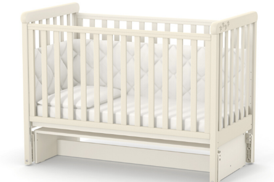 Дитяче ліжечко Верес Лд12 без ящика (Слон. Кость)