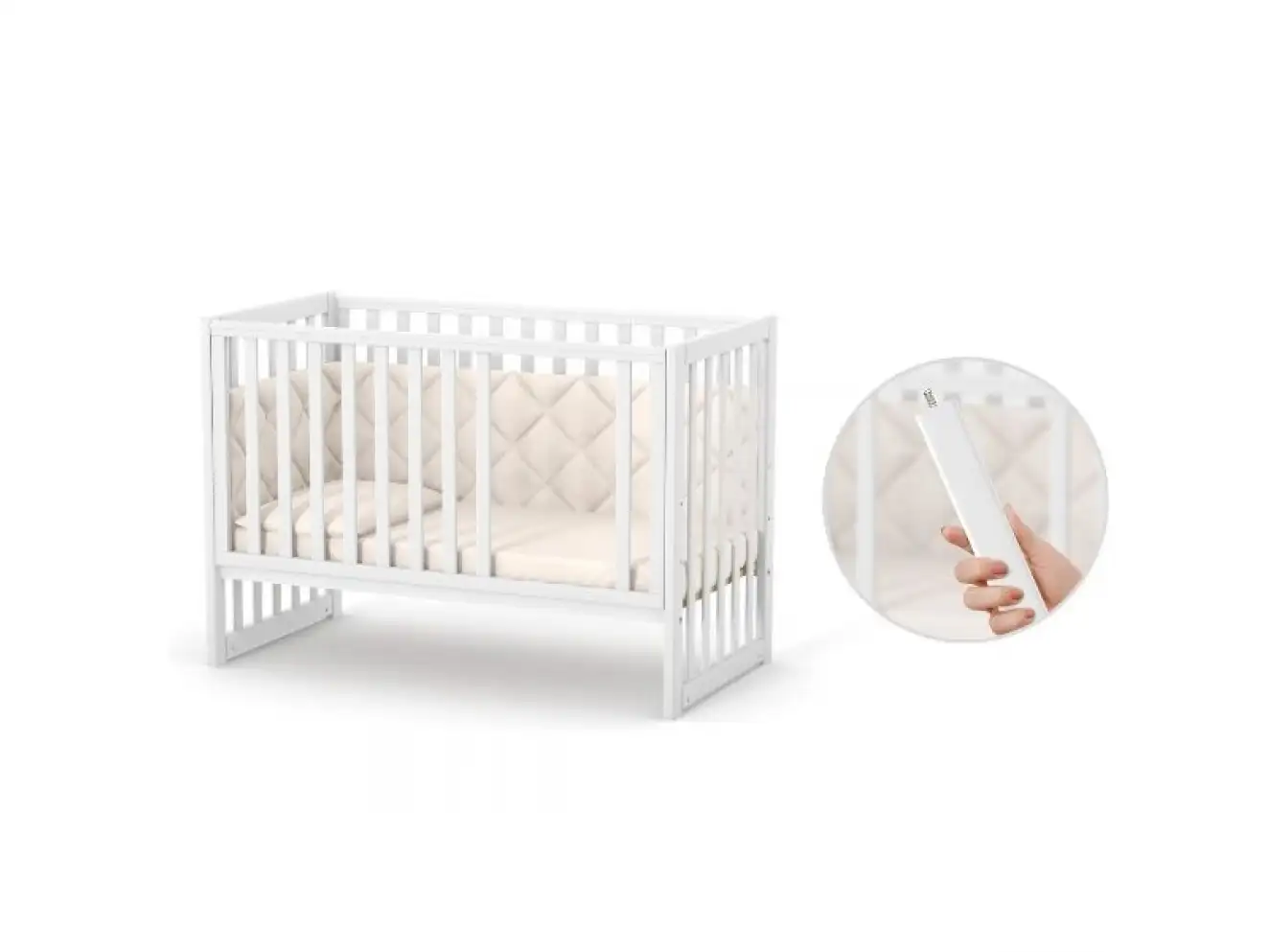 Дитяче ліжечко Верес Лд13 (Білий) Дитяче ліжечко Верес Лд13 (Білий)