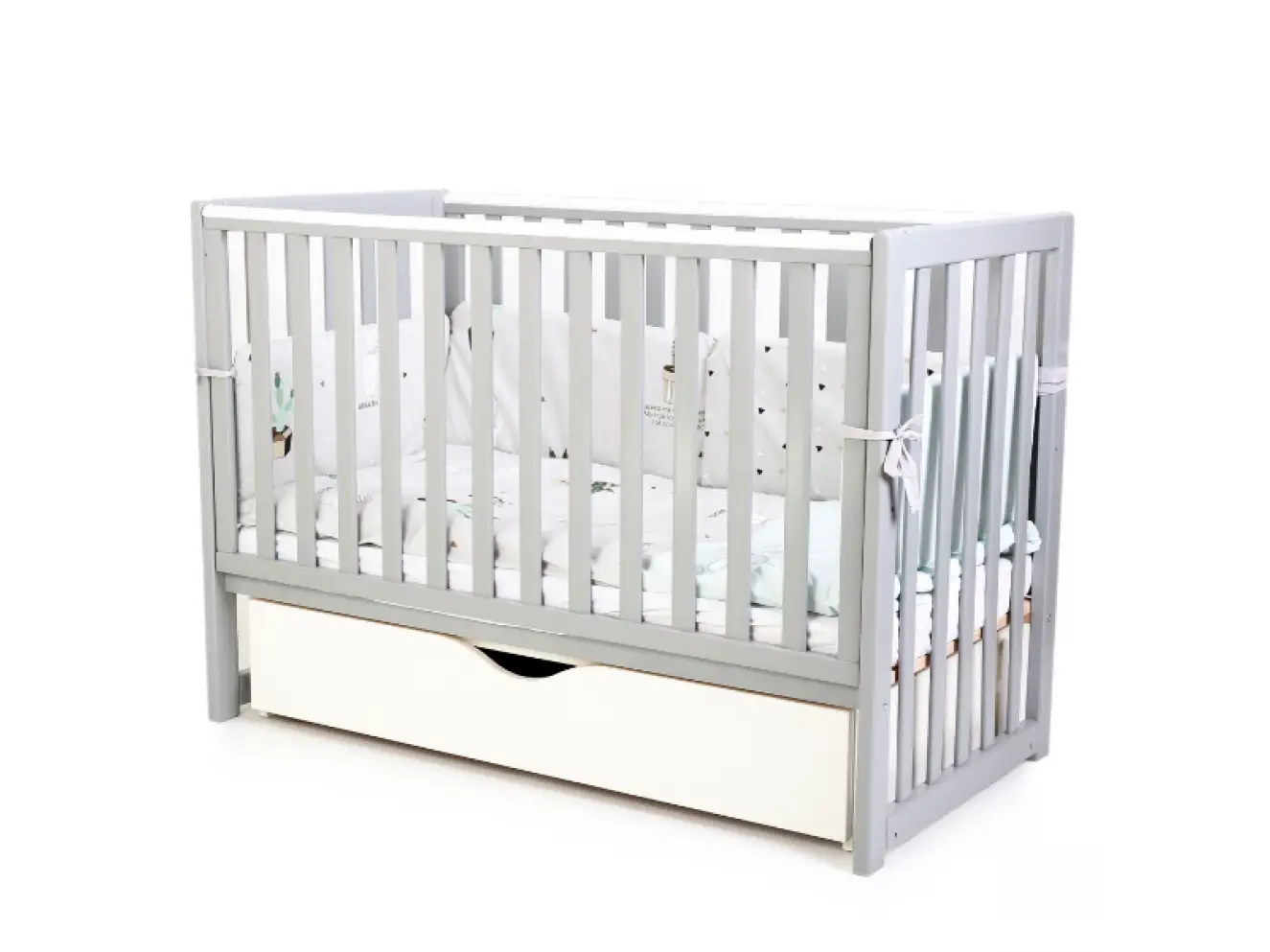 Детская кроватка Верес Лд13 (Серый)