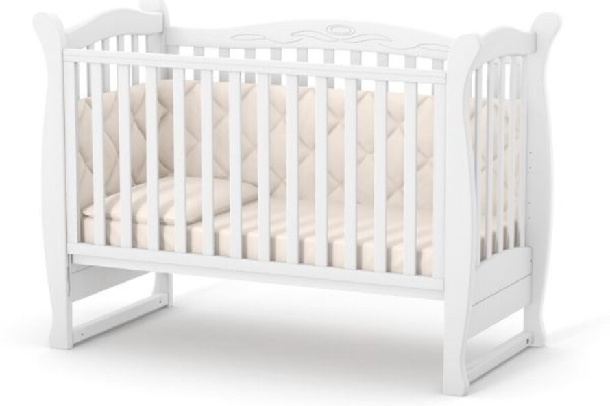Дитяче ліжечко Верес Лд15 без ящика (Білий)