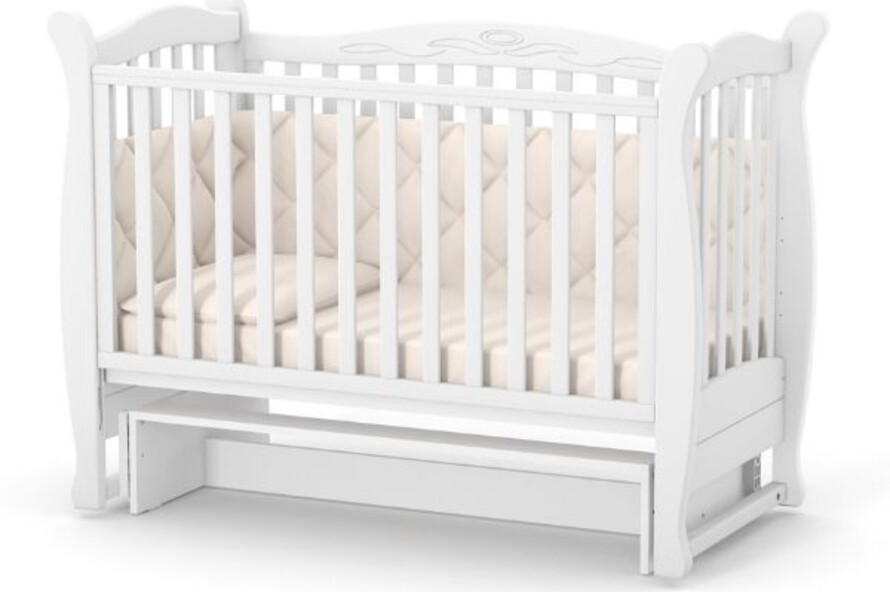 Дитяче ліжечко Верес Лд15 без ящика (Білий)