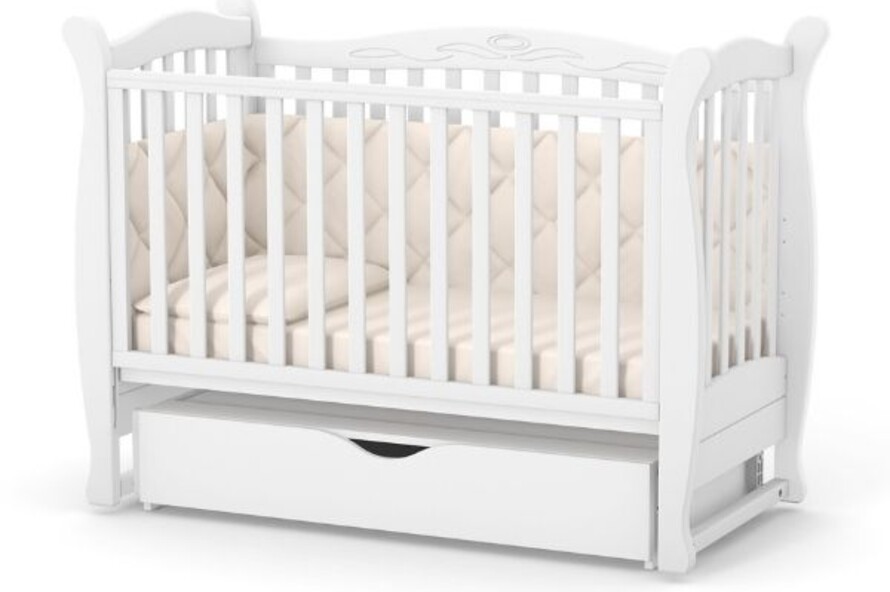 Дитяче ліжечко Верес Лд15 без ящика (Білий)