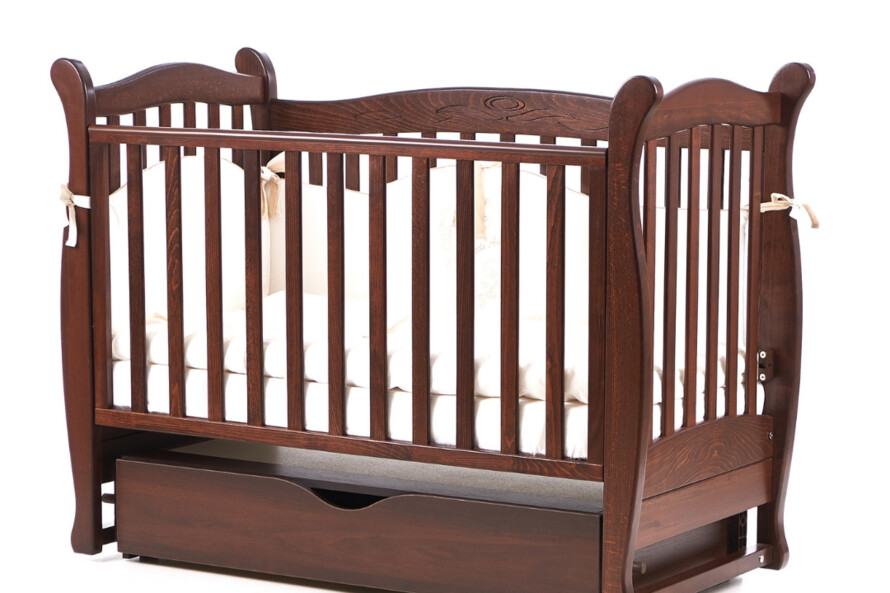 Дитяче ліжечко Верес Лд15 без ящика (Горіх)