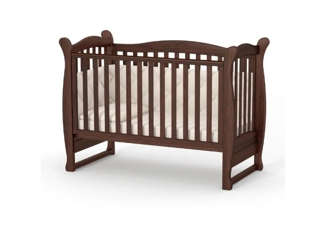 Детская кроватка Верес Лд15 без ящика (Орех) Ес