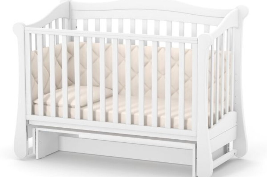Дитяче ліжечко Верес Лд18 без ящика (Білий)