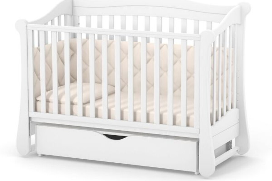 Дитяче ліжечко Верес Лд18 без ящика (Білий)
