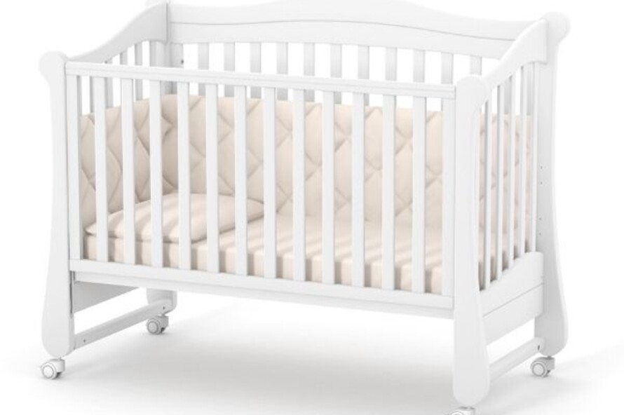 Дитяче ліжечко Верес Лд18 без ящика (Білий)
