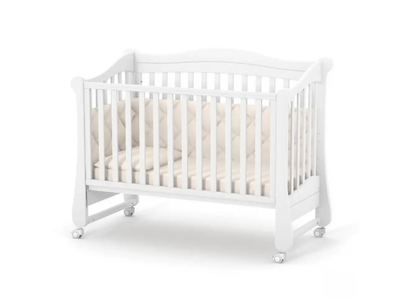 Детская кроватка Верес Лд18 без ящика (Орех) Ес