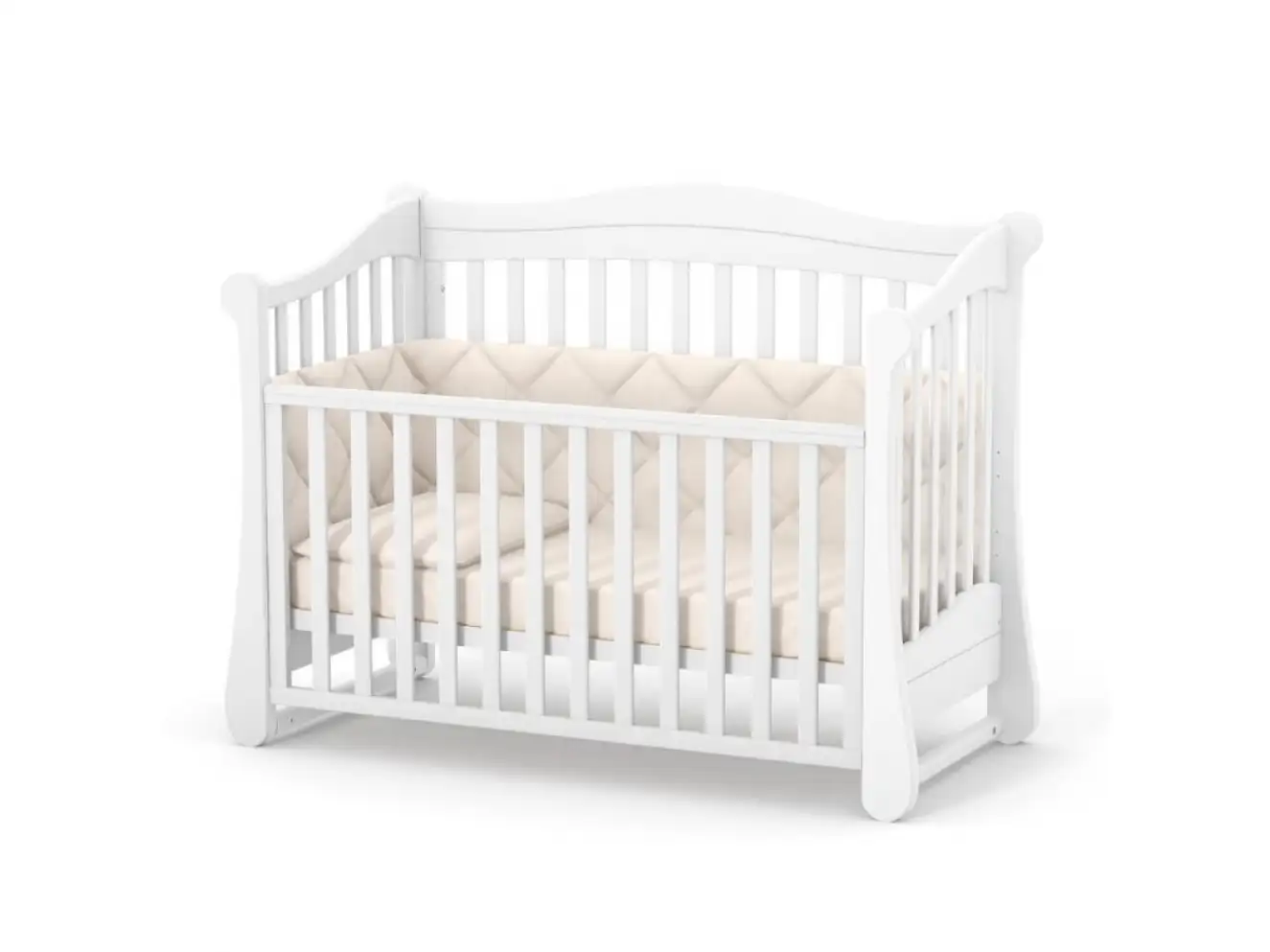 Детская кроватка Верес Лд18 без ящика (Орех) Ес