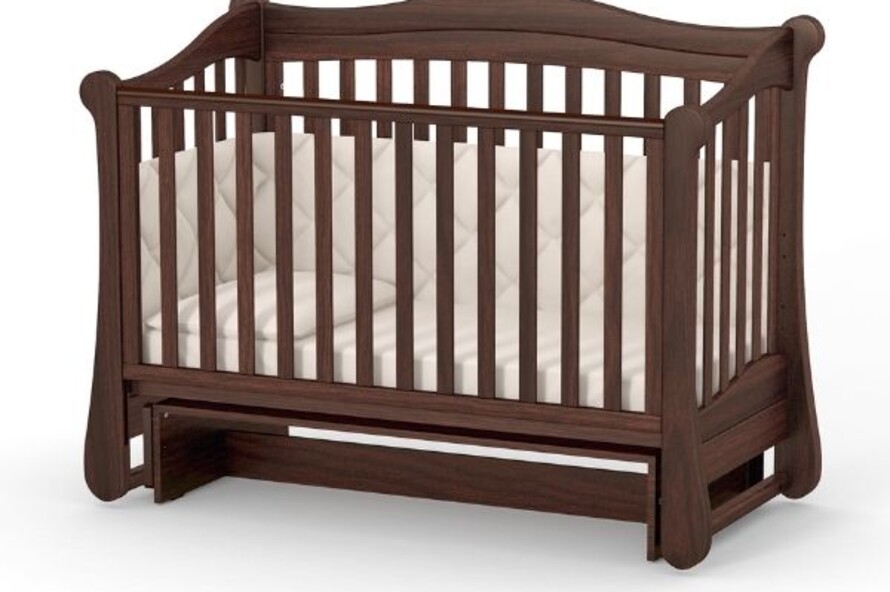 Детская кроватка Верес Лд18 без ящика (Орех) Ес