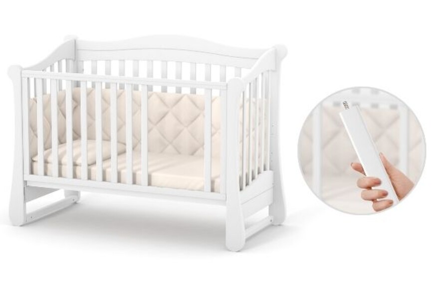 Дитяче ліжечко Верес Лд18 без ящика (Слонова Кость)