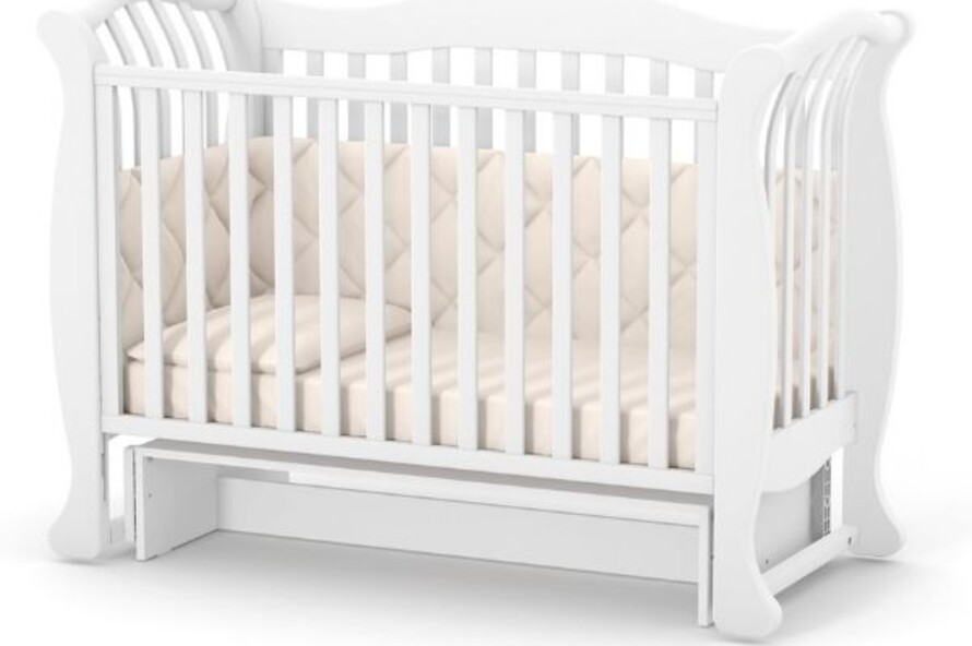 Дитяче ліжечко Верес Лд19 без ящика (Білий)