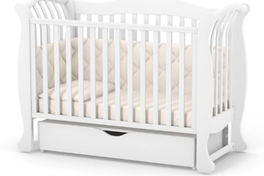 Дитяче ліжечко Верес Лд19 без ящика (Білий)