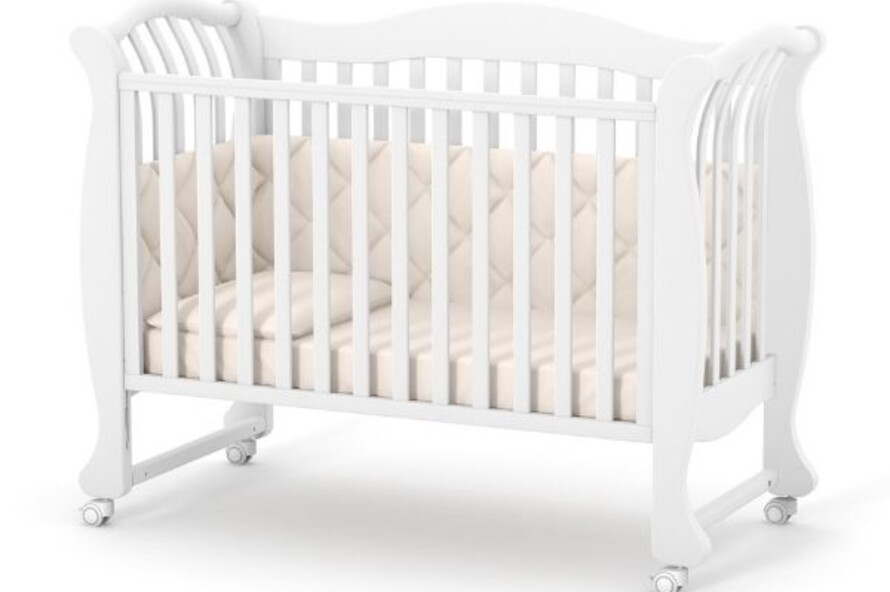 Дитяче ліжечко Верес Лд19 без ящика (Білий)