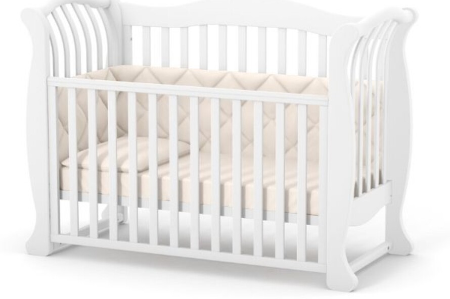 Дитяче ліжечко Верес Лд19 без ящика (Білий)