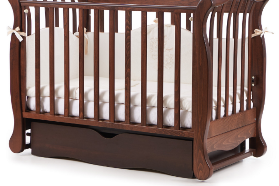 Дитяче ліжечко Верес Лд19 без ящика (Горіх)