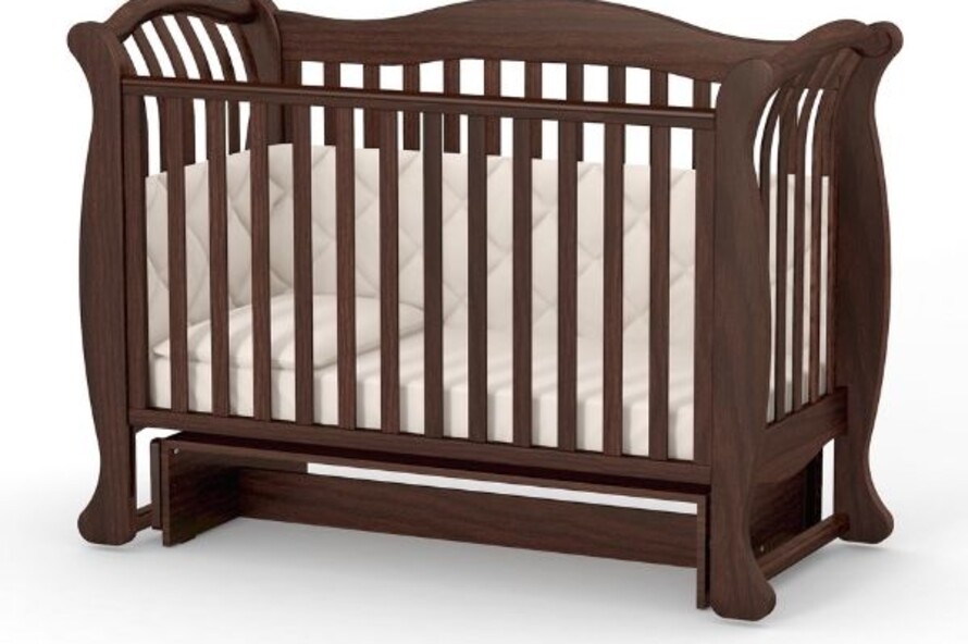 Дитяче ліжечко Верес Лд19 без ящика (Горіх)