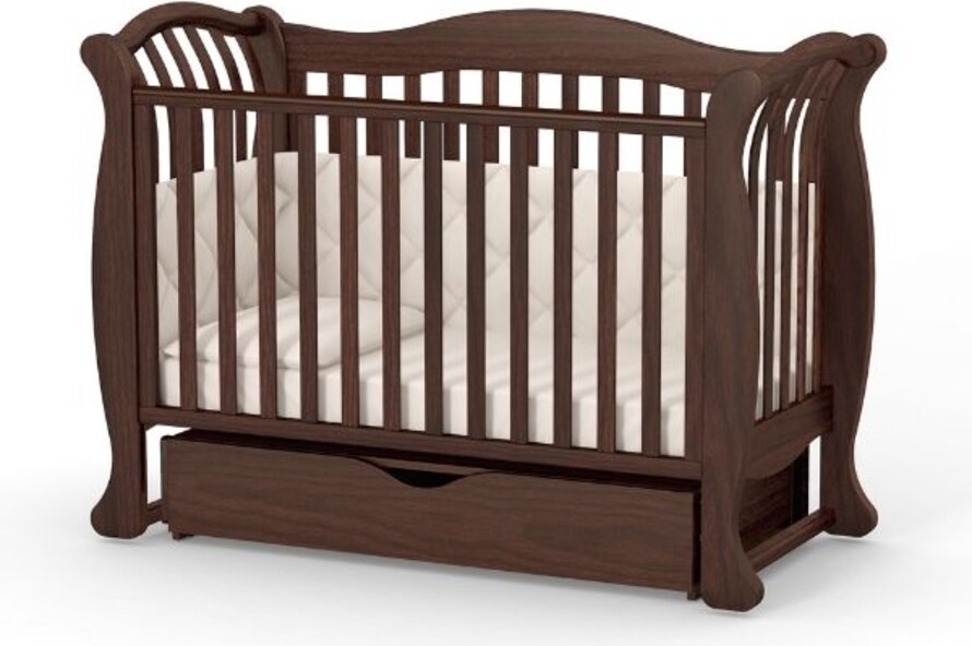 Дитяче ліжечко Верес Лд19 без ящика (Горіх)