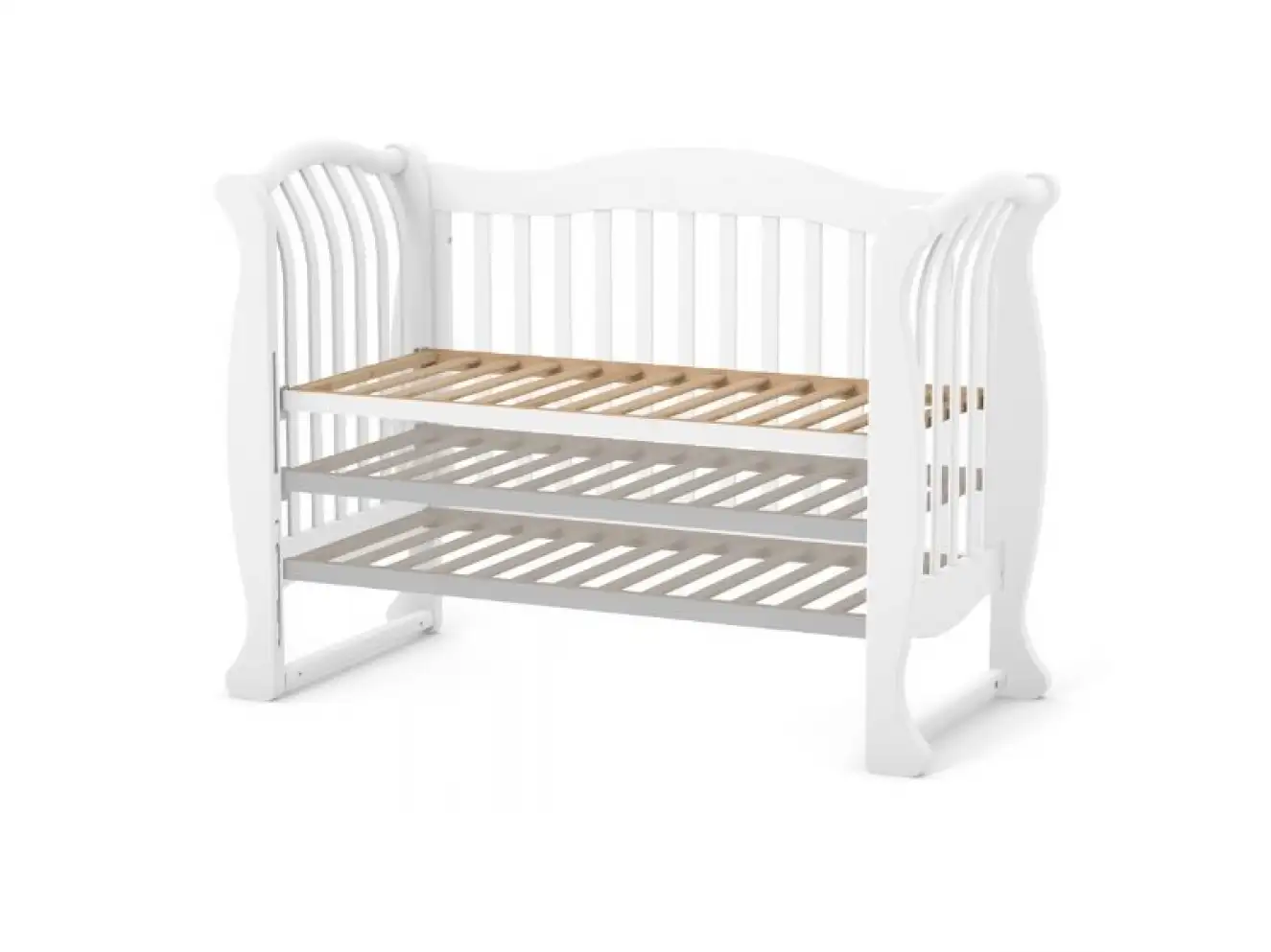 Дитяче ліжечко Верес Лд19 без ящика (Слонова Кость)