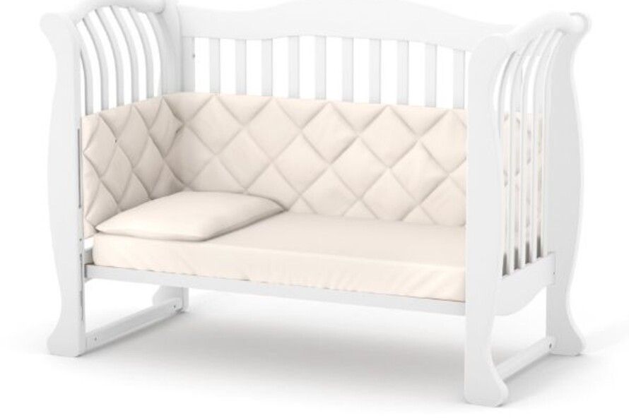 Детская кроватка Верес Лд19 без ящика (Слоновая Кость) Ес