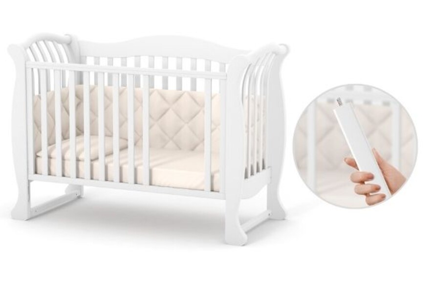 Детская кроватка Верес Лд19 без ящика (Слоновая Кость) Ес